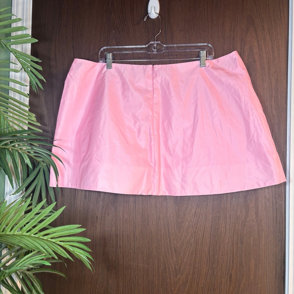 NWT Sugar Thrillz Pink Bow Mini Skirt Y2K Coquette Size 2X - Picture 3 of 8